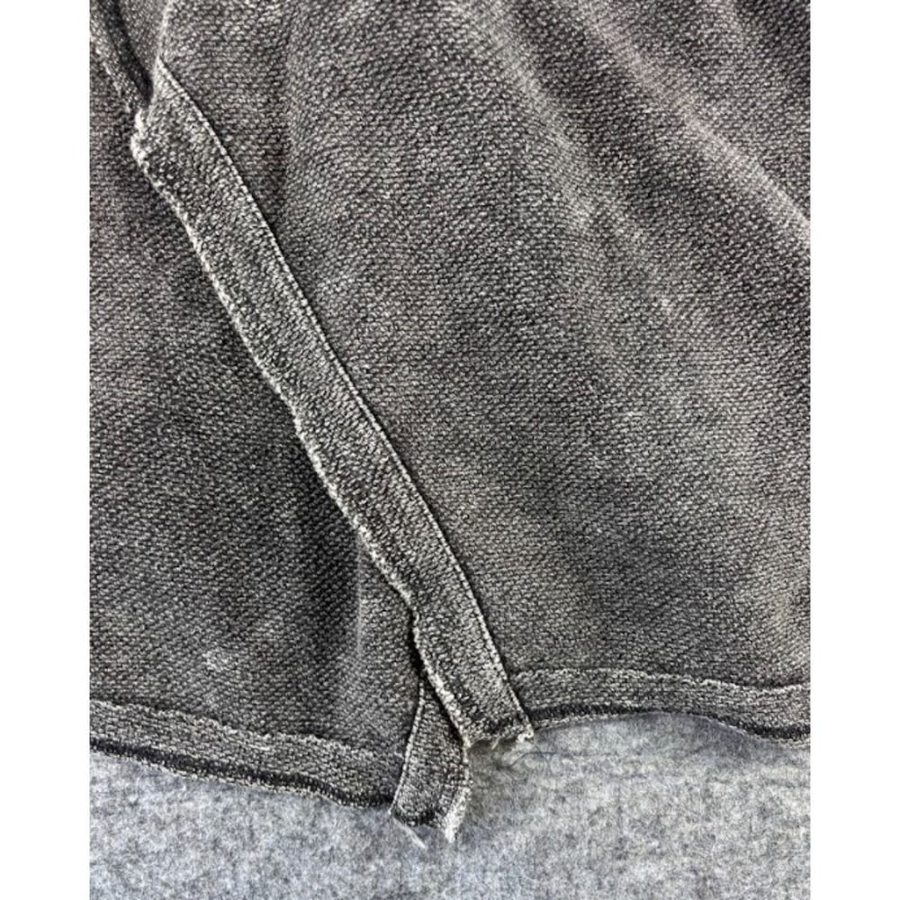 Distressed Knit Sweater M Gray Black White Oversized Grunge Chunky - Picture 6 of 9
